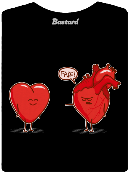 Szívügyek női póló Black