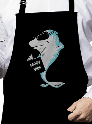 Moby Dick kötény Black