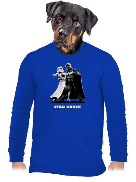 Star dance férfi hosszú ujjú póló Royal Blue