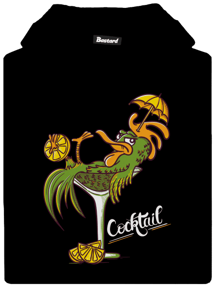 Cocktail gyerek kenguruzsebes pulóver Black