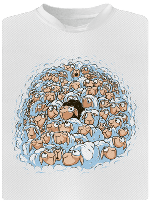 Nem megyek a tömeggel gyerek sport póló White