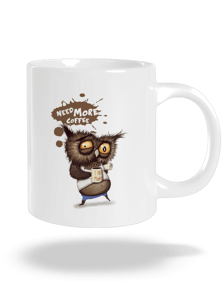 I need more coffee nagy bögre White