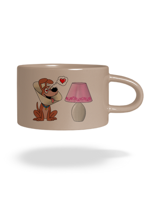 Szerelmes kutya macaron bögre Brown Macaron