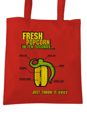 Popcorn grenade táska Bright Red
