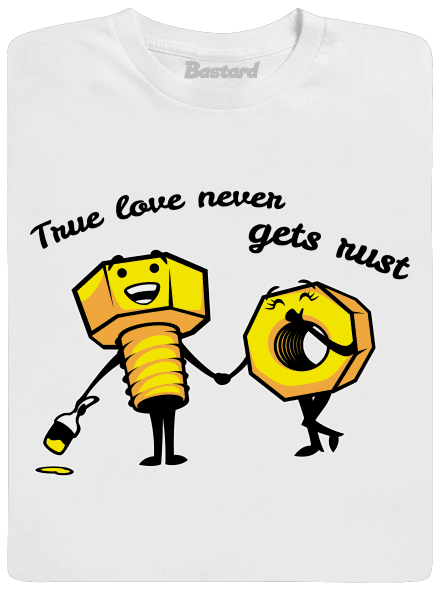 True love férfi hosszú ujjú póló White