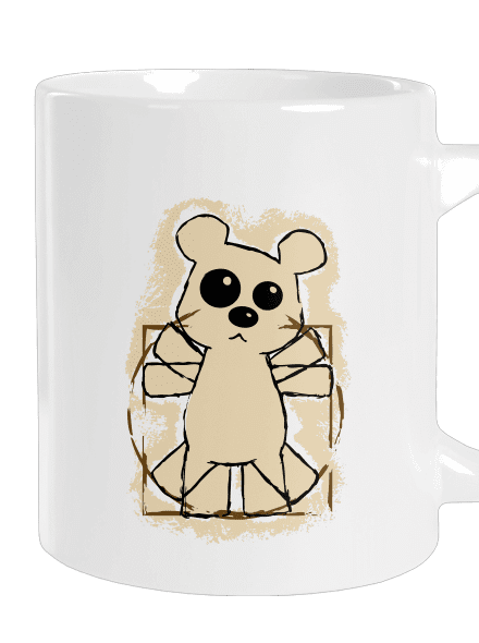 Da Vinci Teddy nagy bögre White