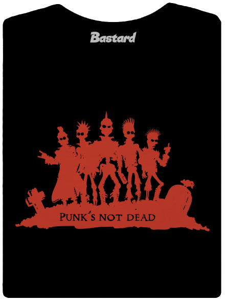 Punks not dead! női póló Black