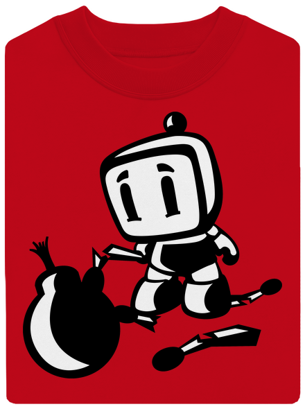 Bomberman unisex crewneck Red