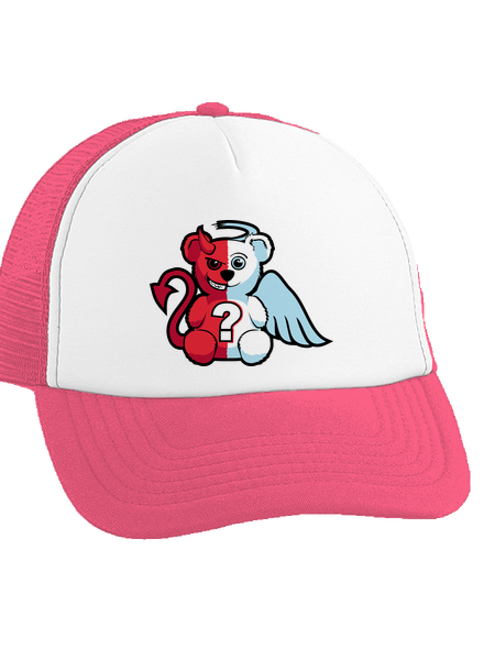 Angyal vagy ördög teherautós sapka Fluorescent Pink cap