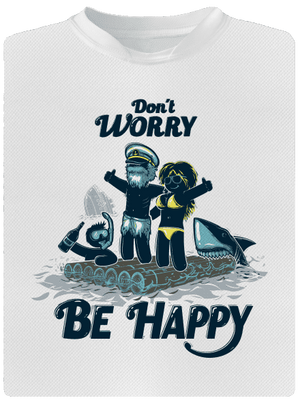 Don't worry gyerek sport póló White