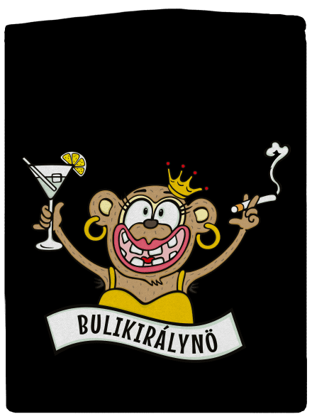 Bulikirálynő cipzáras női pulóver Black