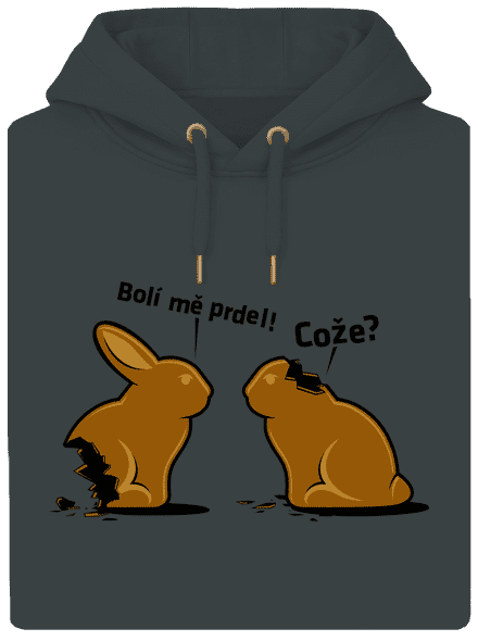 Fáj a seggem! unisex prémium pulóver Charcoal
