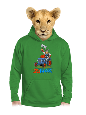 ZeThor gyerek kenguruzsebes pulóver Kelly Green AWD