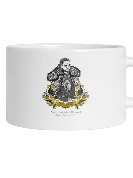 Jon Snow macaron bögre White