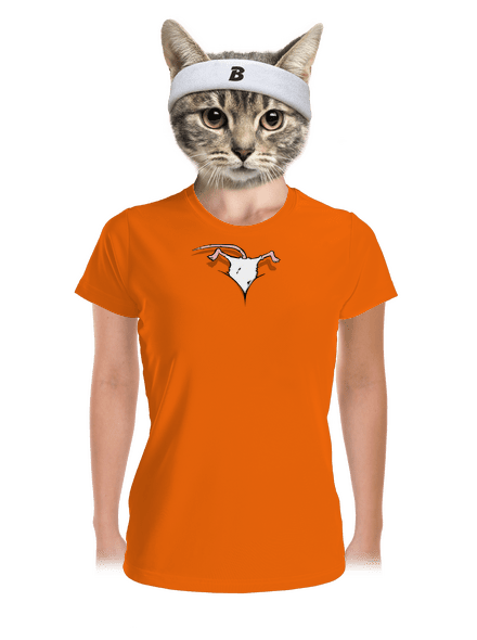 Egér a dekoltázsban női sportpóló Neon Orange