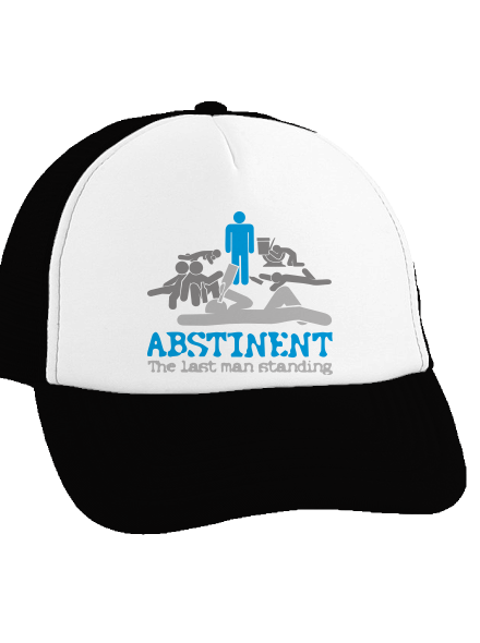 Absztinens teherautós sapka Black cap