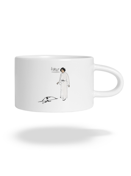 Luke és Leia macaron bögre White
