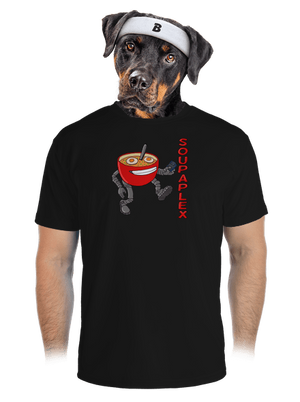 Soupaplex férfi sportpóló Black