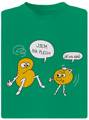 Részeg krumpli gyerek sport póló Kelly Green Mal