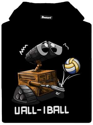 Vall-iball gyerek kenguruzsebes pulóver Black