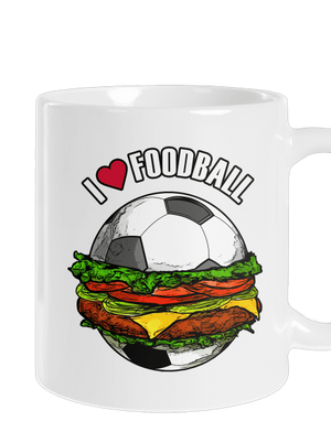 Foodball hagyományos bögre White