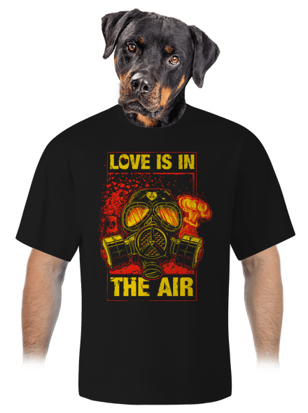 Love is in the air unisex túlméretezett póló Black