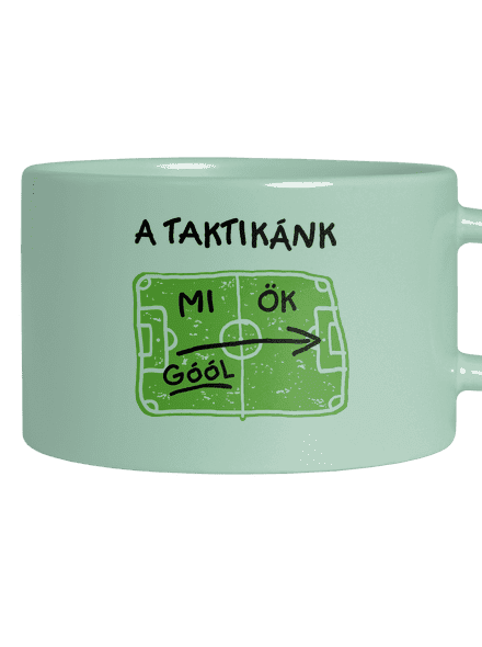 A futballtaktikánk macaron bögre Mint Macaron