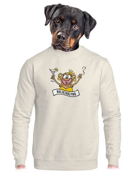 Bulikirálynő unisex crewneck Off White