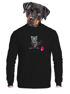 Denevér unisex crewneck Black