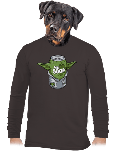 Mr. Szóda férfi hosszú ujjú póló Bear Brown