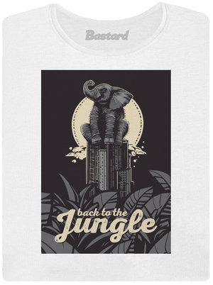 Back to the jungle prémium női póló White