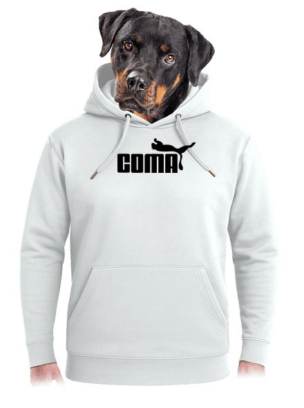 Coma unisex prémium pulóver Snowwhite
