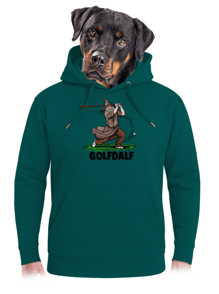 Golfdalf unisex prémium pulóver Emerald Green
