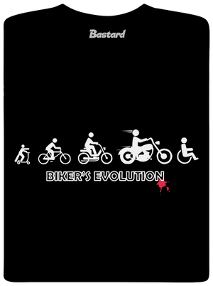 Bikers evolution férfi hosszú ujjú póló Black