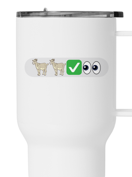 Emoji termosz bögre White