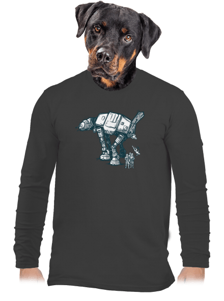 AT-AT férfi hosszú ujjú póló Dark Grey