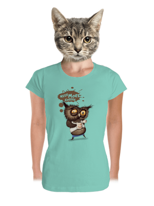 I need more coffee prémium női póló Mint Mal