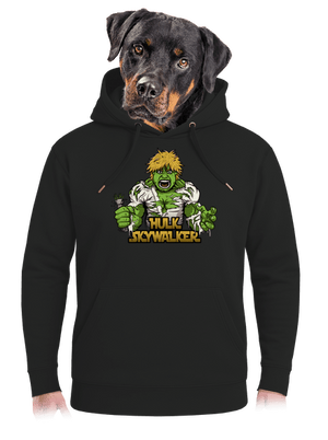 Hulk Skywalker unisex prémium pulóver Dark Black