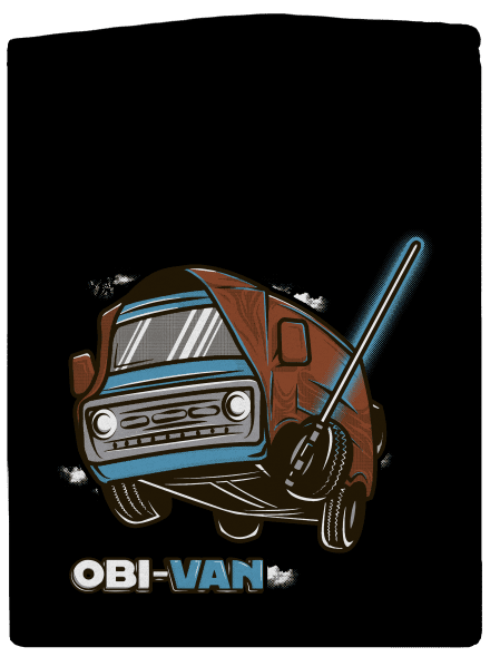 Obi Van cipzáras férfi pulóver Black