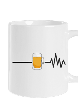 Beer help hagyományos bögre White