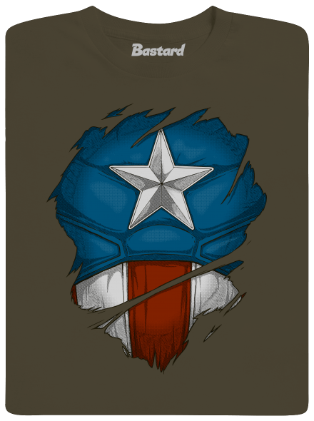 Captain inside férfi hosszú ujjú póló Urban Khaki