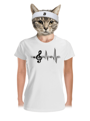 A zene az életem női sportpóló White