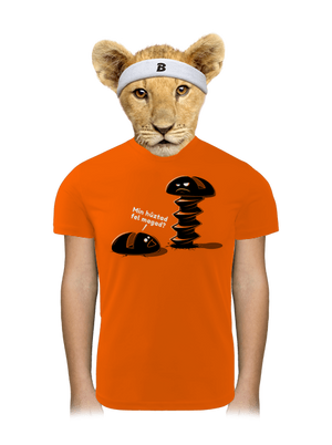 Felhúzva gyerek sport póló Neon Orange