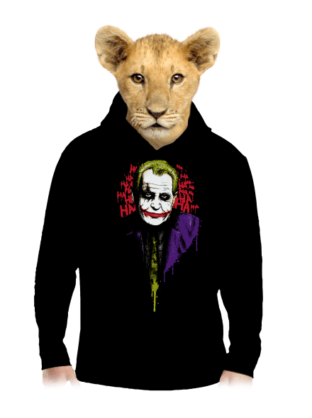 Zeman Joker gyerek kenguruzsebes pulóver Black