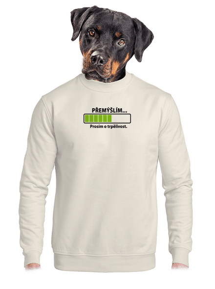 Gondolkodom unisex crewneck Off White