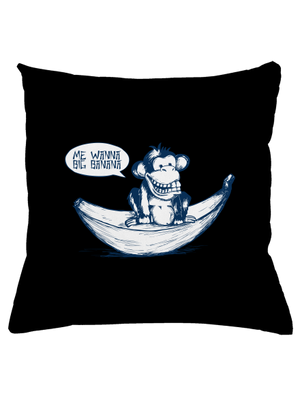 Big banana párna Black