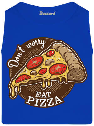 Pizza férfi trikó Royal Blue