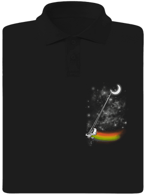 Unicorn universe férfi pólóingek Black