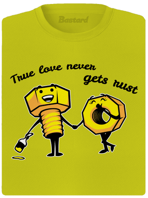 True love női sportpóló Neon Yellow