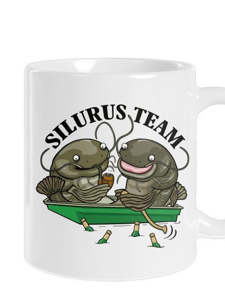 Silurus team hagyományos bögre White
